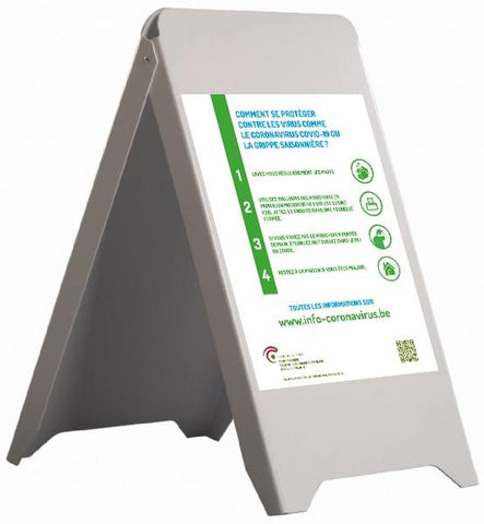 COVID 19 - Chevalets de trottoir PVC ECO