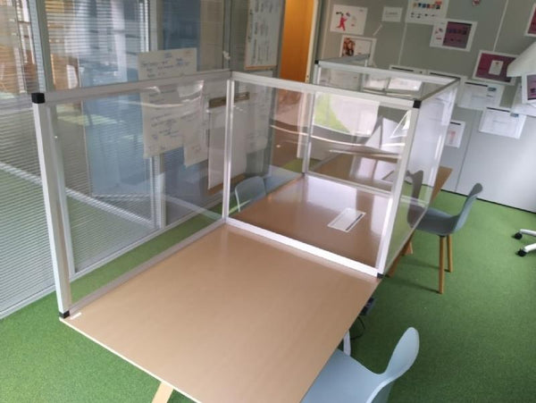COVID 19 - SaniScreen - Écrans transparents - Base 80cm