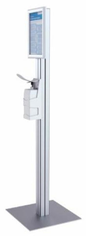 COVID 19 - SaniMax - Totem hygiène - AVEC poussoir