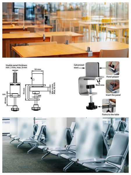 COVID-19 - Kit de pinces pour division de table