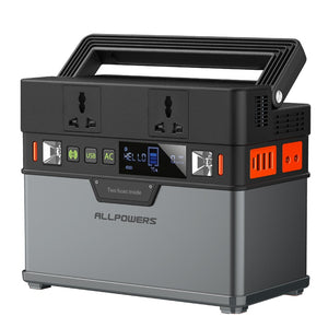 Portable Power Station 372Wh/100500mAh Portable Generator Backup Power UPS Battery Support Solar Charging for Camping