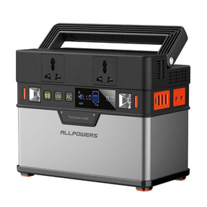 Portable Power Station 372Wh/100500mAh Portable Generator Backup Power UPS Battery Support Solar Charging for Camping